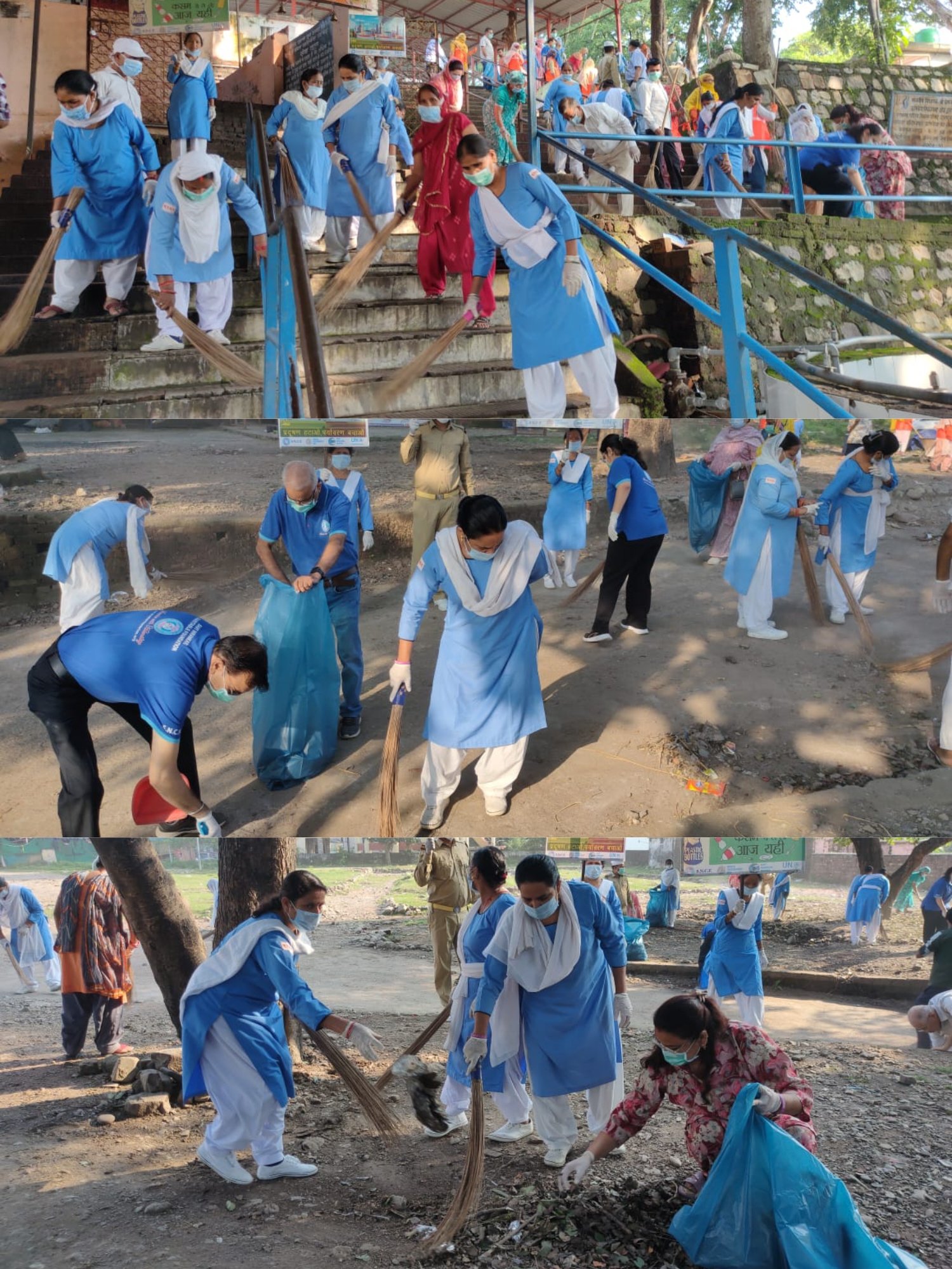 निरंकारी मिशन द्वारा सोमेश्वर मंदिर परिसर एवं आसपास के क्षेत्र में में स्वच्छता अभियान चलाया गया 